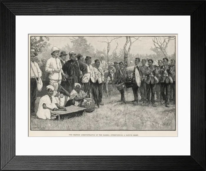 Framed Print : Gambian native chief Framed Print : Gambian native chief