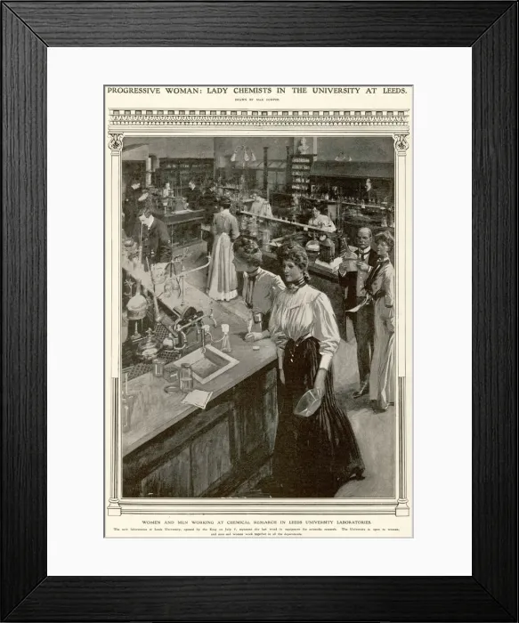 Framed Print : Chemistry students Framed Print : Chemistry students