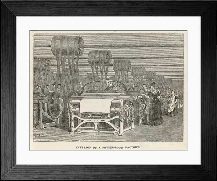 Framed Print : Industry / Textiles / Cotton Framed Print : Industry / Textiles / Cotton