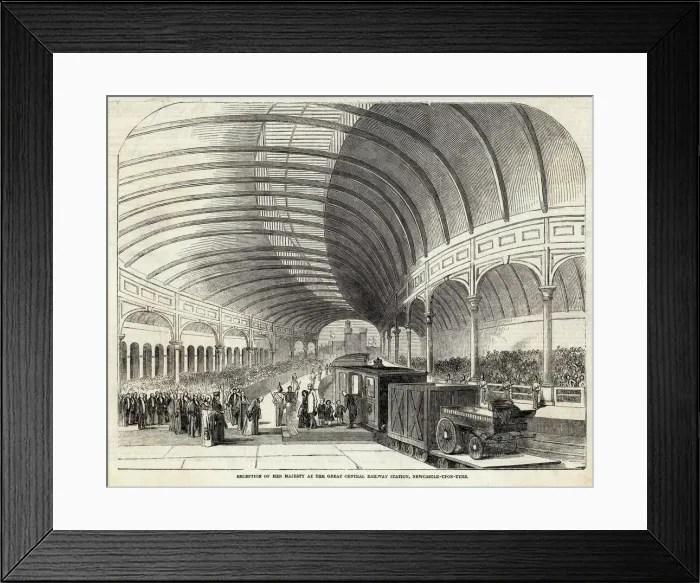 Framed Print : Victoria Goes by Rail Framed Print : Victoria Goes by Rail
