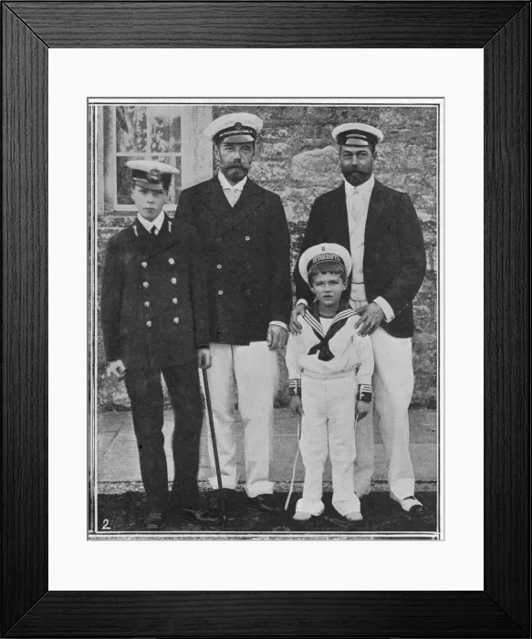 Framed Print : King George V and Tsar Nicholas II