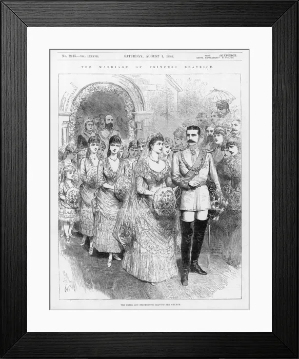 Framed Print : Princess Beatrice Weds Framed Print : Princess Beatrice Weds