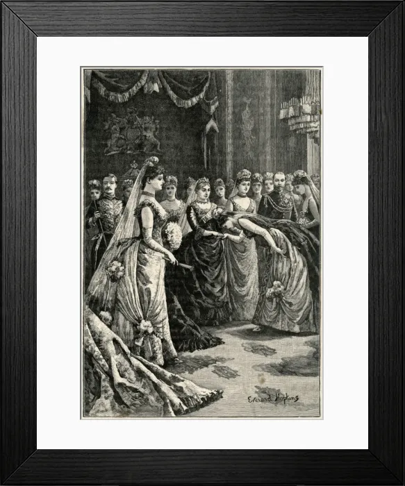 Framed Print : Drawing room of Queen Victoria Framed Print : Drawing room of Queen Victoria