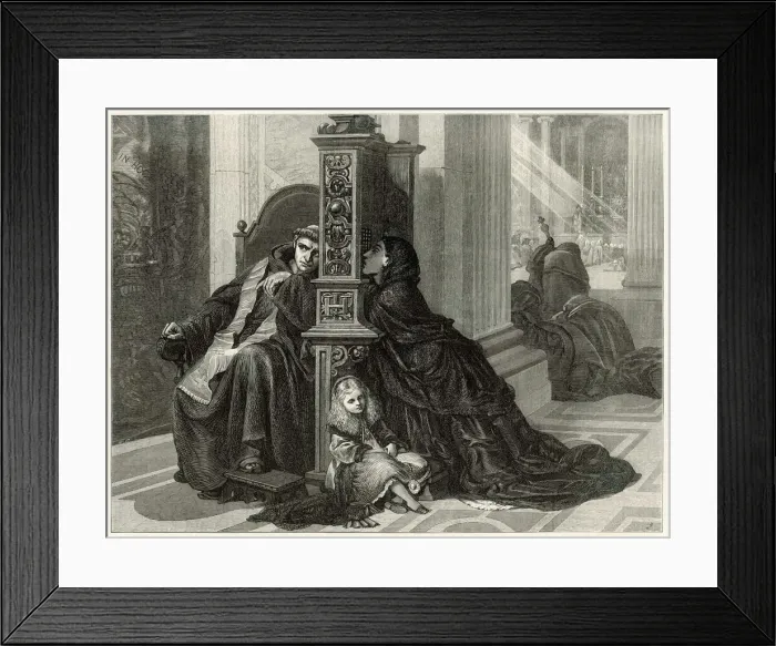 Framed Print : Religion  /  Confession