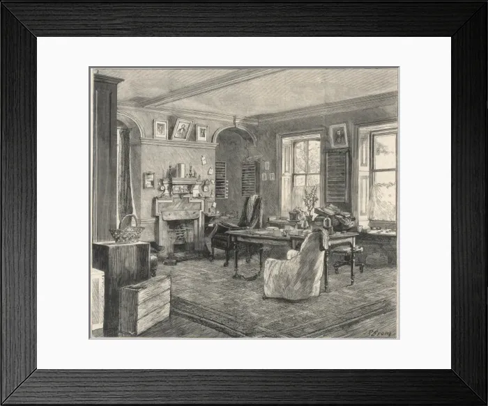 Framed Print : Darwin / Downe / Study Framed Print : Darwin / Downe / Study