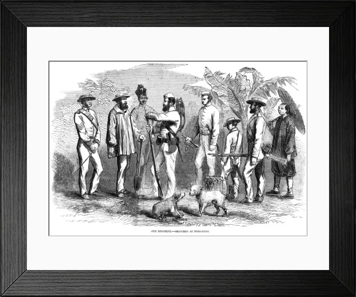 Framed Print : British troops in Hong Kong