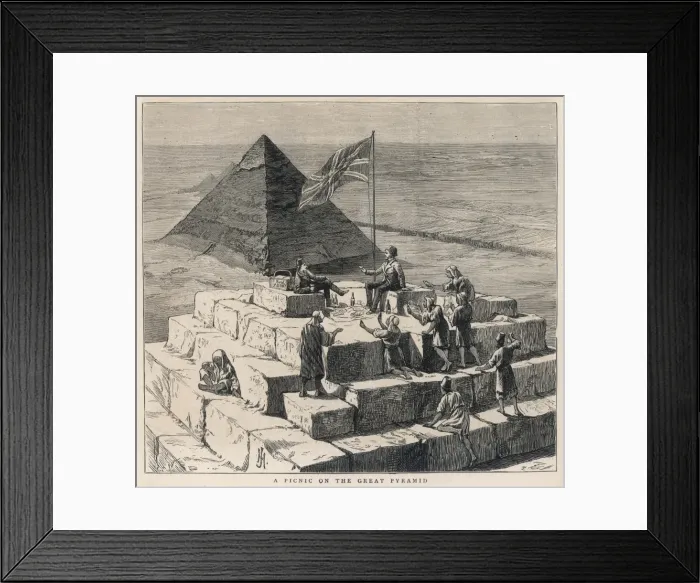 Framed Print : Picnic on the Pyramids Framed Print : Picnic on the Pyramids