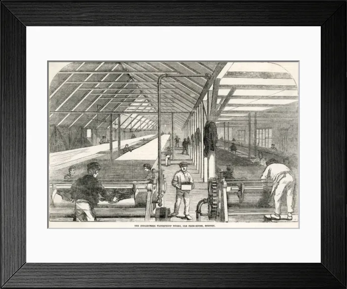 Framed Print : Industry / Rubber Framed Print : Industry / Rubber