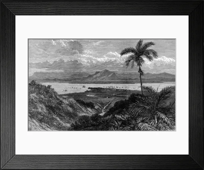 Framed Print : Malaysia / Penang 1876 Framed Print : Malaysia / Penang 1876