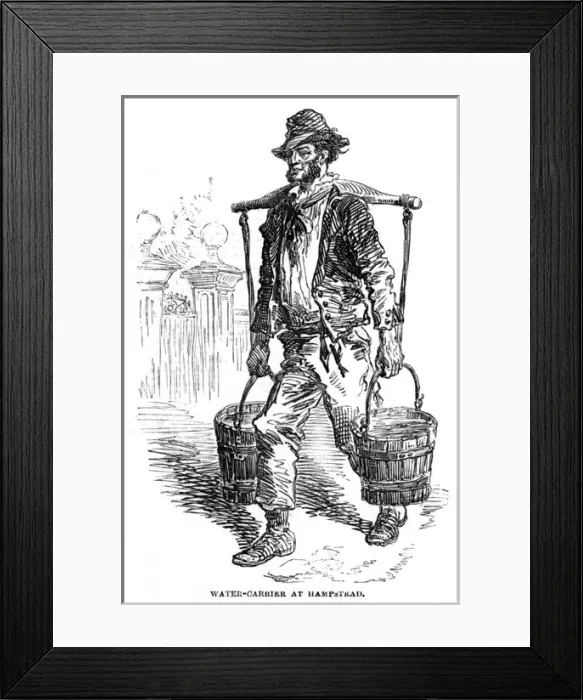 Framed Print : London water carrier in Hampstead Framed Print : London water carrier in Hampstead