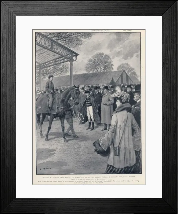 Framed Print : Edward VII at Kempton Park races Framed Print : Edward VII at Kempton Park races