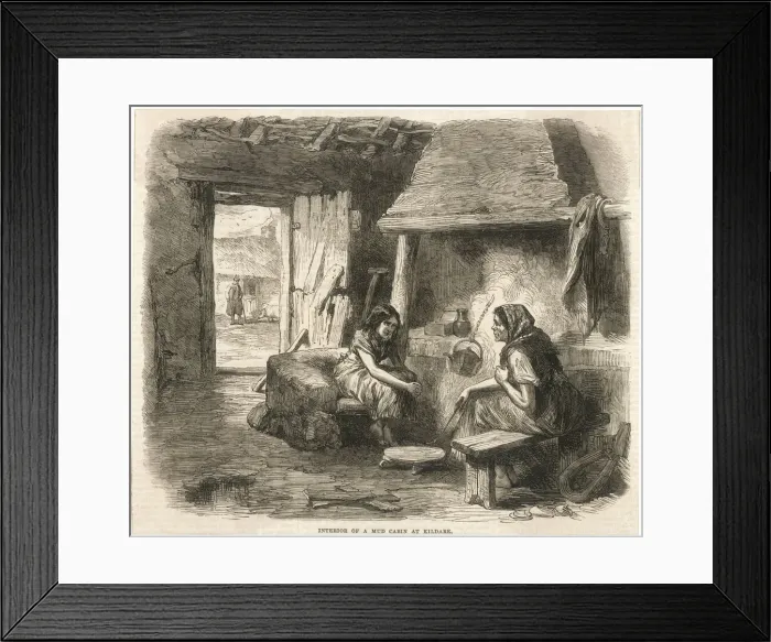 Framed Print : Mud cabin at Kildare, Ireland Framed Print : Mud cabin at Kildare, Ireland