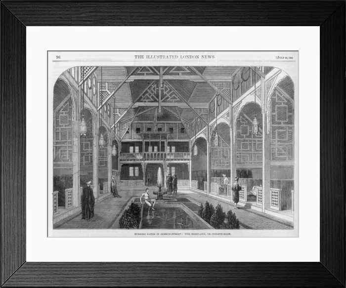 Framed Print : Turkish Baths interior, Jermyn Street, London Framed Print : Turkish Baths interior, Jermyn Street, London