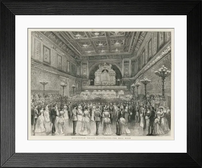 Framed Print : Social event in the Ball Room, Buckingham Palace, London Framed Print : Social event in the Ball Room, Buckingham Palace, London