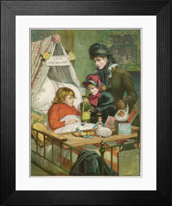 Framed Print : Christmas scene at the Evelina Childrens Hospital