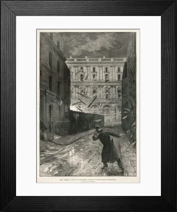 Framed Print : Irish terrorism in London Framed Print : Irish terrorism in London