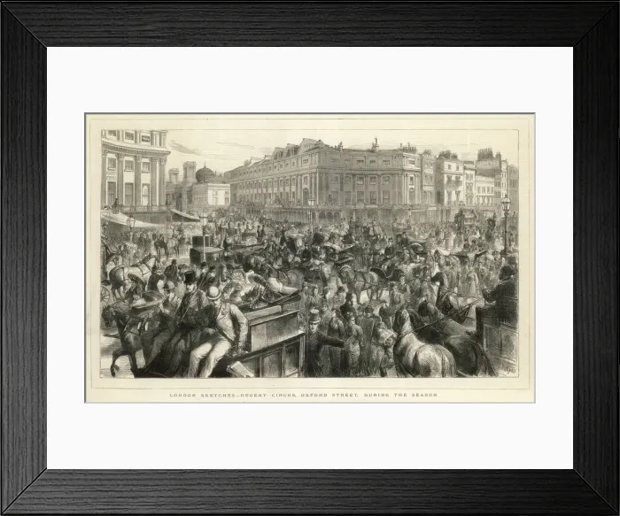Framed Print : Traffic at Oxford (Regent) Circus, Central London
