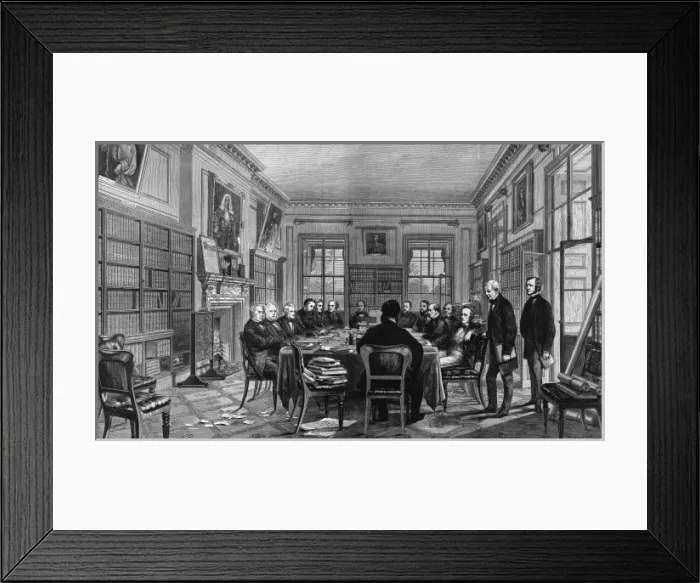 Framed Print : Cabinet meeting in Downing Street, London Framed Print : Cabinet meeting in Downing Street, London