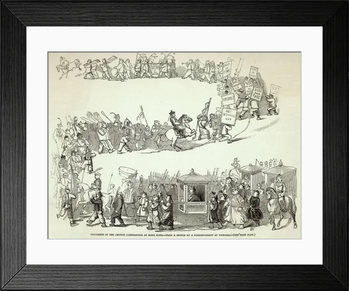 Framed Print : Hong Kong Procession Framed Print : Hong Kong Procession