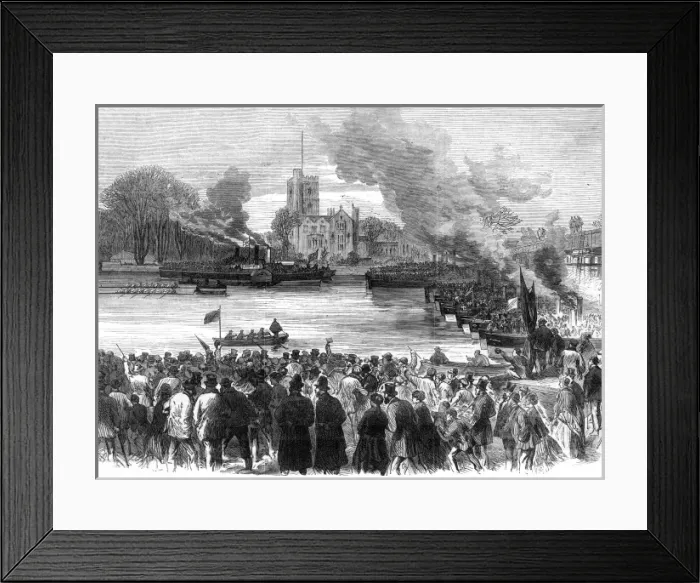 Framed Print : Oxford V Cambridge 1869 Framed Print : Oxford V Cambridge 1869
