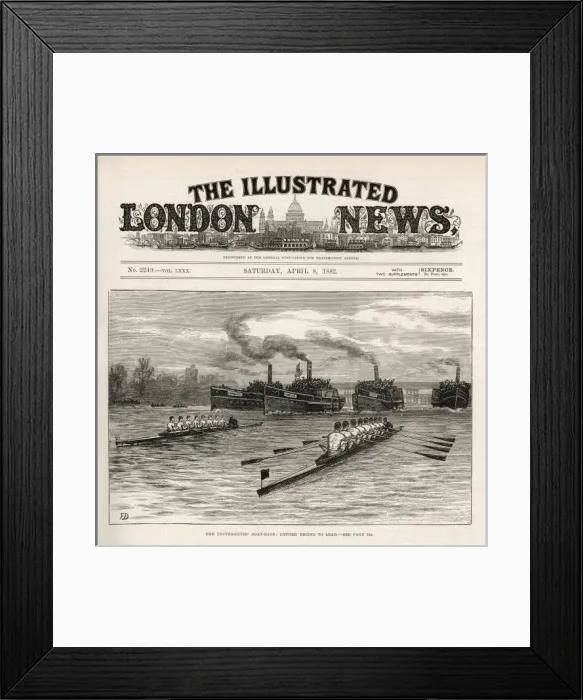 Framed Print : Oxford V Cambridge 1882