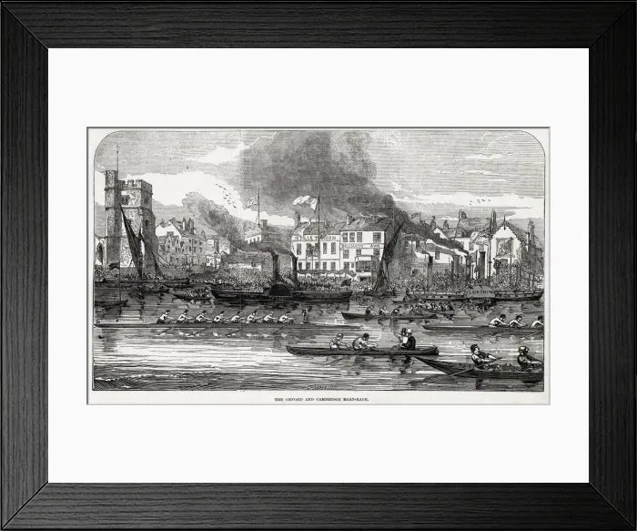 Framed Print : OXFORD V CAMBRIDGE 1846