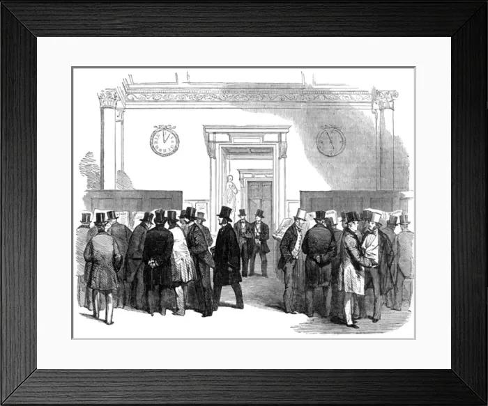 Framed Print : Lloyds Merchants Room