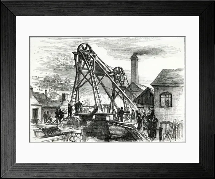 Framed Print : BUNKERs HILL MINE / 1875 Framed Print : BUNKERs HILL MINE / 1875