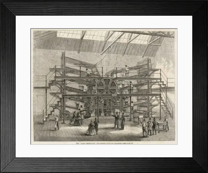 Framed Print : Communications  /  Printing  / 