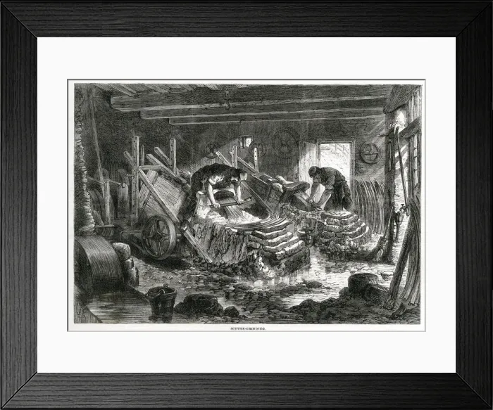 Framed Print : Sheffield Steel manufactures 1866 Framed Print : Sheffield Steel manufactures 1866