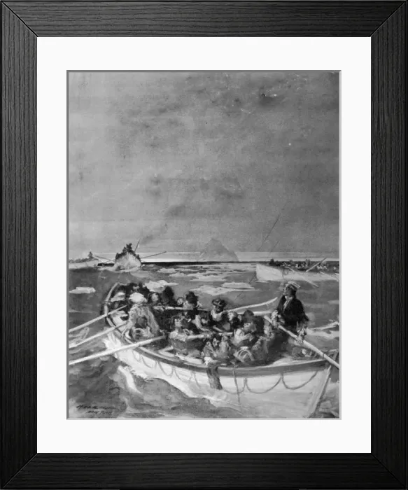 Framed Print : Titanic Lifeboats
