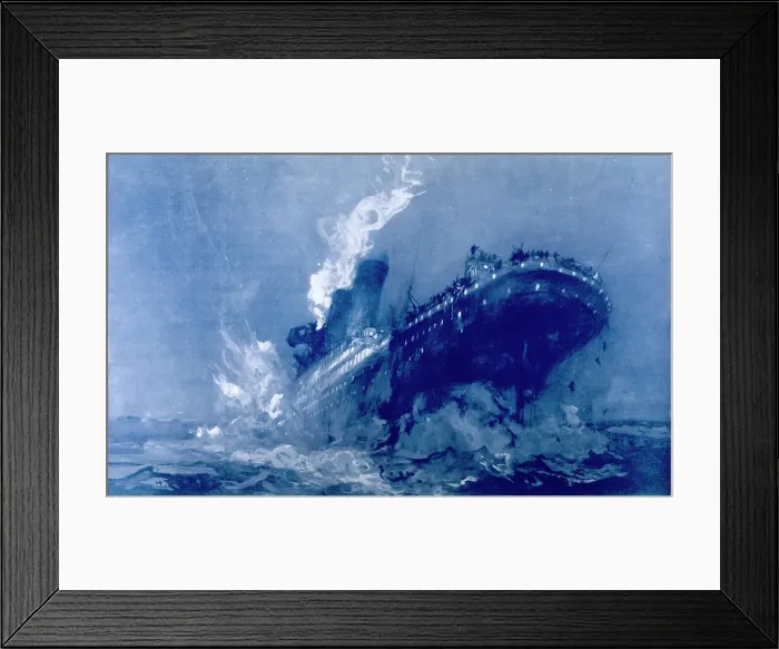 Framed Print : Titanic Sinks Framed Print : Titanic Sinks