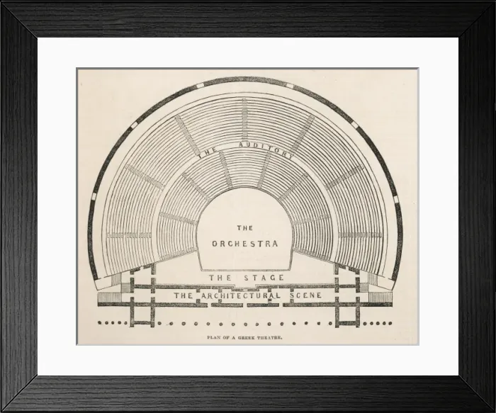Framed Print : Theatre  /  Classical  /  Greek