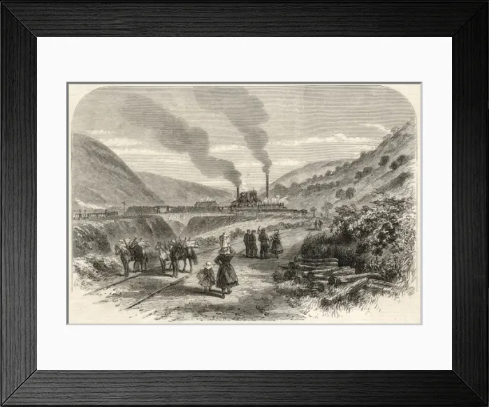 Framed Print : Tredegar Mine  /  1865