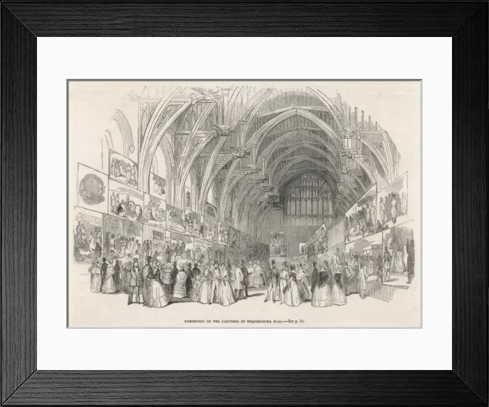 Framed Print : Exhibition Cartoons 1843 Framed Print : Exhibition Cartoons 1843