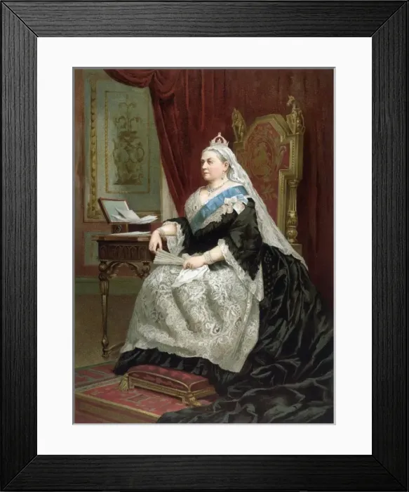 Framed Print : Victoria  /  Portrait 1887