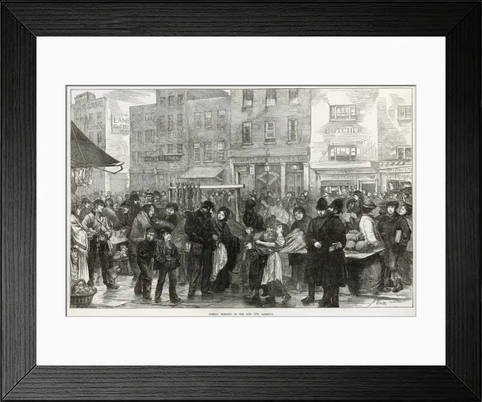 Framed Print : NEW CUT MARKET, LONDON