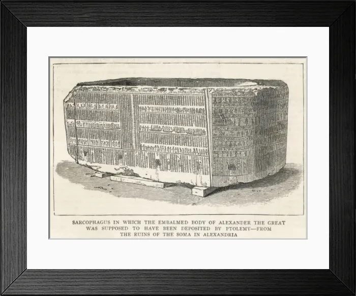 Framed Print : Sarcophagus / Alexander Framed Print : Sarcophagus / Alexander