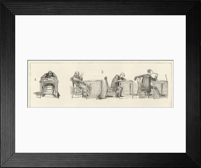 Framed Print : University Exams 1882 Framed Print : University Exams 1882