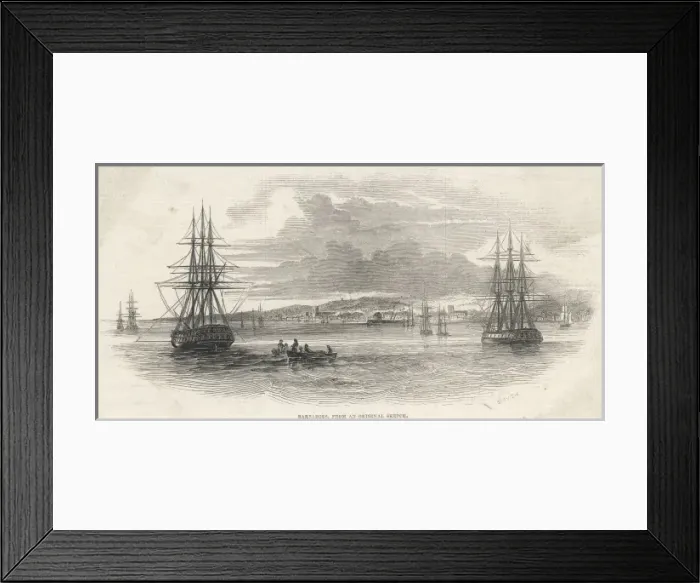 Framed Print : Barbados 1845 Framed Print : Barbados 1845