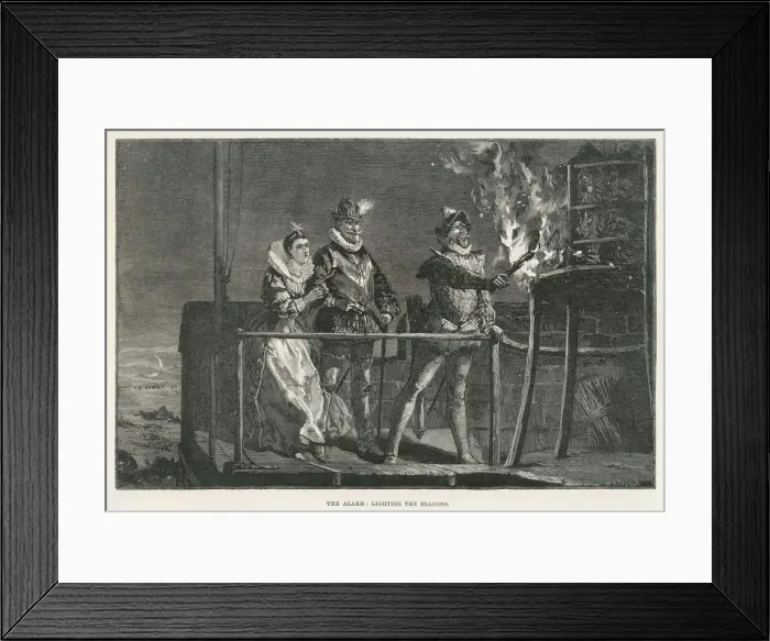 Framed Print : Armada Beacons 1588 Framed Print : Armada Beacons 1588