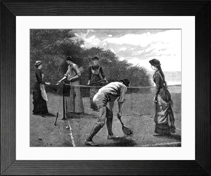 Framed Print : Tennis / Mixed Doubles Framed Print : Tennis / Mixed Doubles