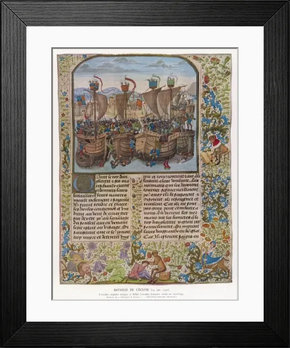 Framed Print : Battle of Sluys
