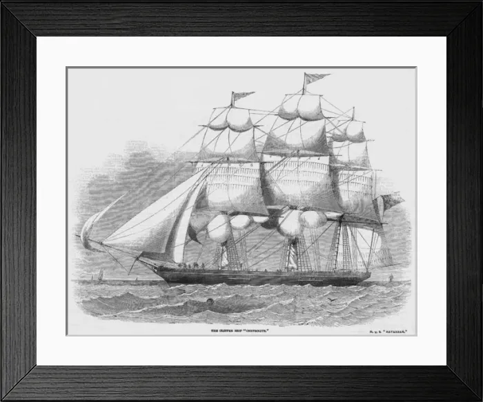 Framed Print : Sailing Ship / Chrysolite Framed Print : Sailing Ship / Chrysolite