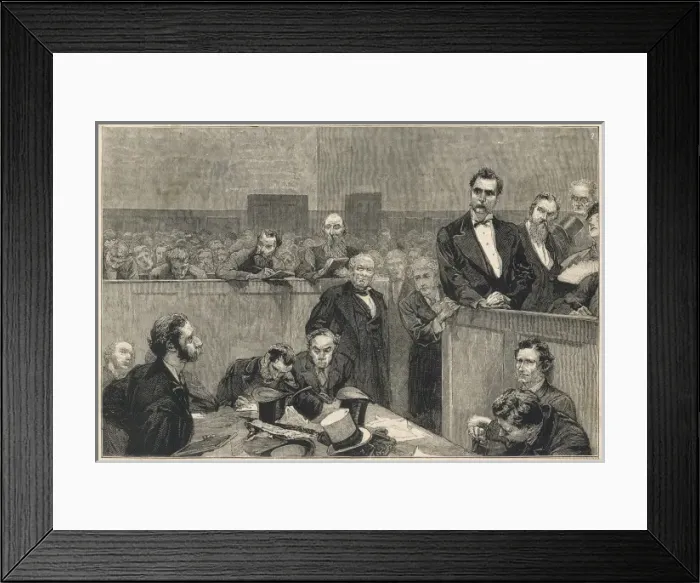 Framed Print : Prosecution of Dr Slade