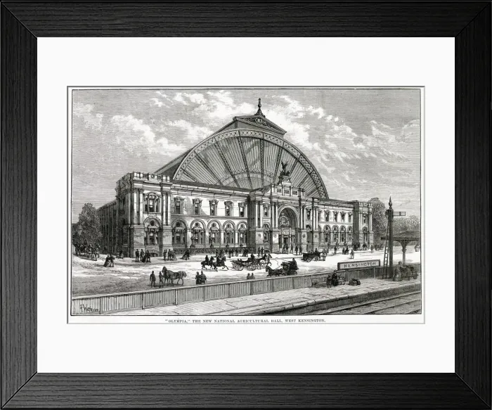 Framed Print : Olympia, the new national agricultural hall, West Kensington