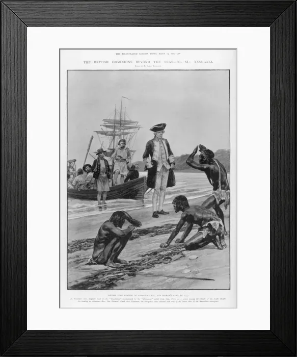 Framed Print : Cook Lands in Tasmania Framed Print : Cook Lands in Tasmania