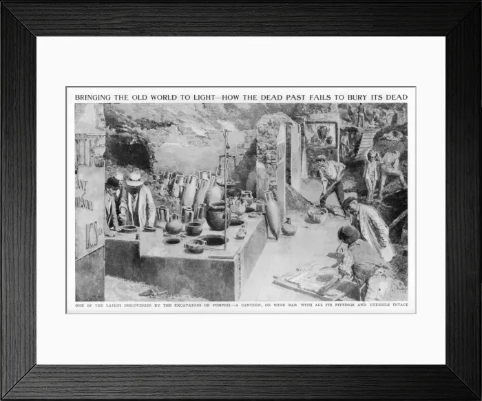 Framed Print : Italy / Pompeii / Excavation Framed Print : Italy / Pompeii / Excavation