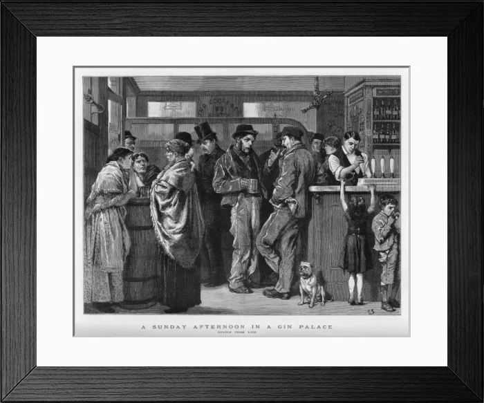 Framed Print : Sunday in Gin Palace Framed Print : Sunday in Gin Palace