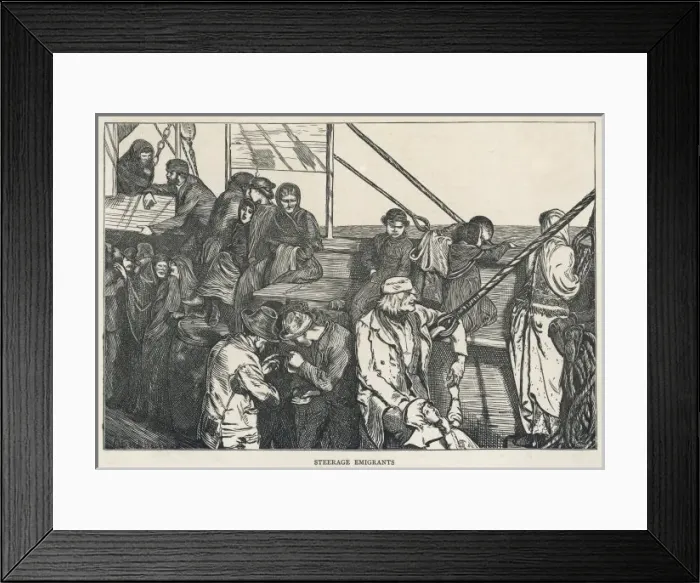 Framed Print : Steerage Passengers